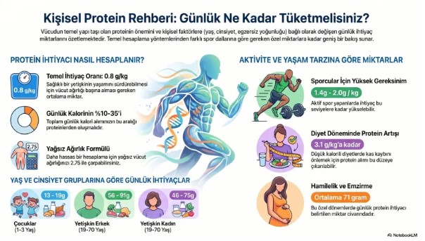 Kişiye Özel Protein Karnesi: Yaşınıza ve Hareketinize Göre Ne Kadar Tüketmelisiniz?
